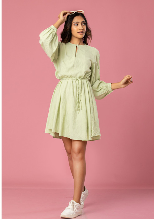 AMY LONG SLEEVE GREEN DRESS